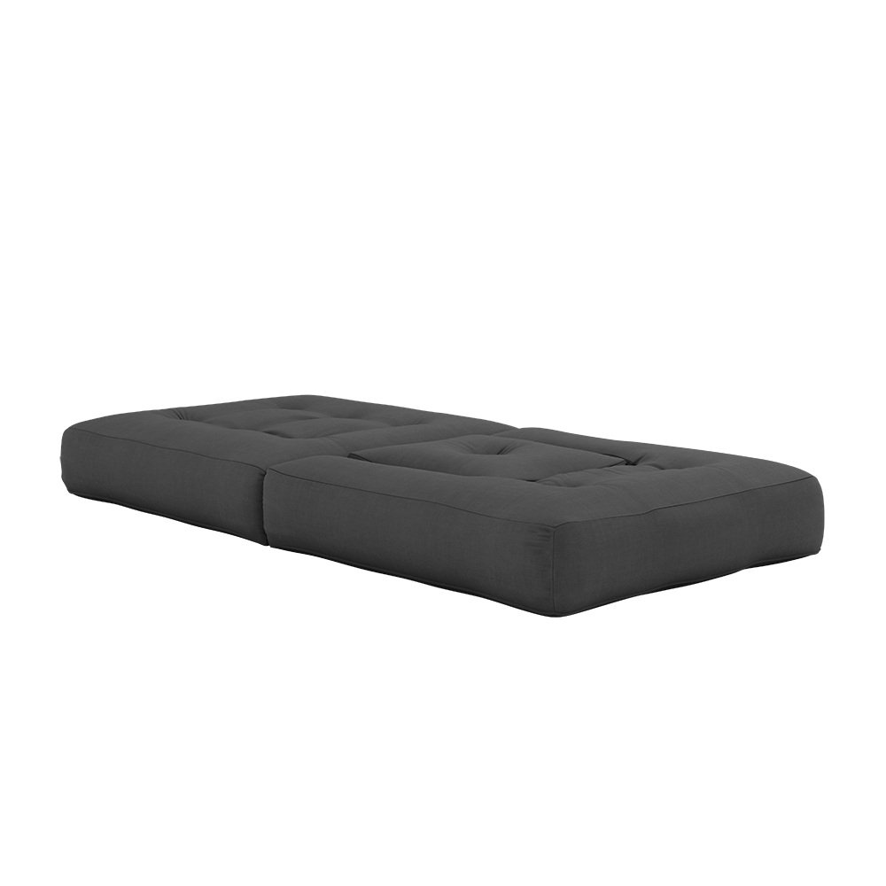 Fauteuil futon standard convertible CUBE CHAIR couleur gris foncé